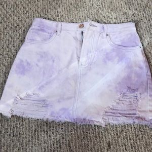 Purple TieDye Forever 21 skirt.